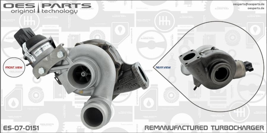 OES PARTS ES-07-0151 - Kompresors, Turbopūte adetalas.lv