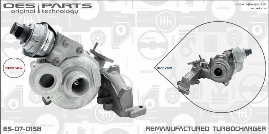 OES PARTS ES-07-0158 - Kompresors, Turbopūte adetalas.lv