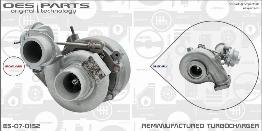 OES PARTS ES-07-0152 - Kompresors, Turbopūte adetalas.lv