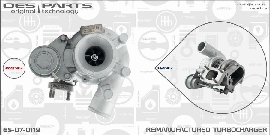 OES PARTS ES-07-0119 - Kompresors, Turbopūte adetalas.lv