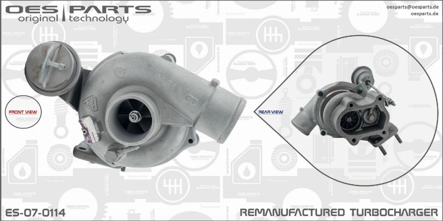 OES PARTS ES-07-0114 - Kompresors, Turbopūte adetalas.lv