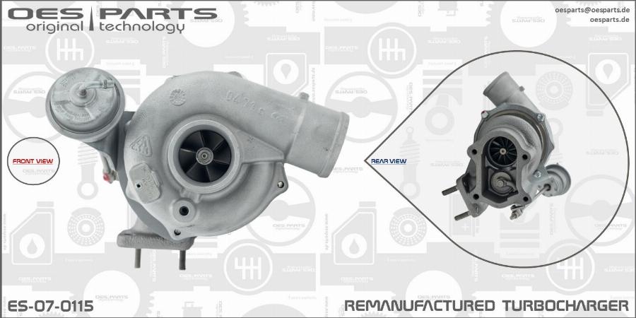 OES PARTS ES-07-0115 - Kompresors, Turbopūte adetalas.lv