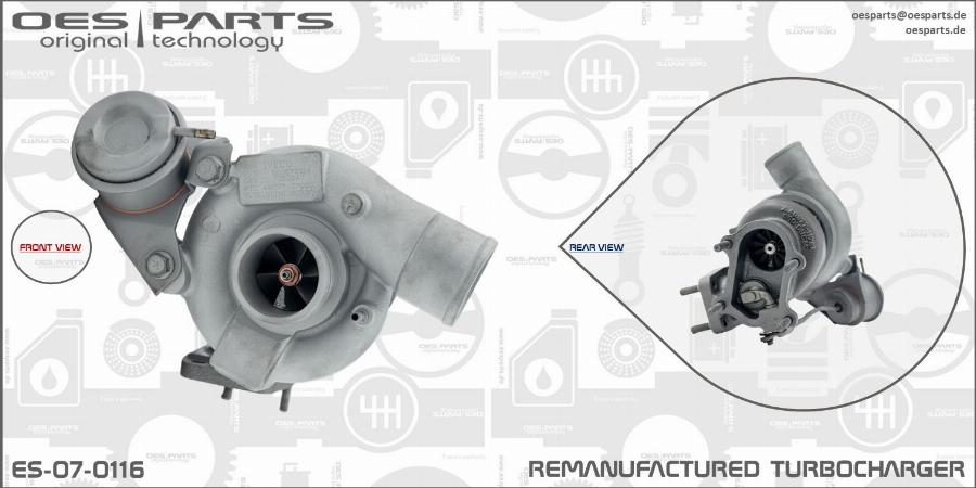 OES PARTS ES-07-0116 - Kompresors, Turbopūte adetalas.lv