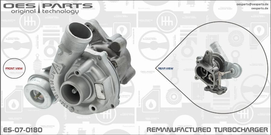 OES PARTS ES-07-0180 - Kompresors, Turbopūte adetalas.lv