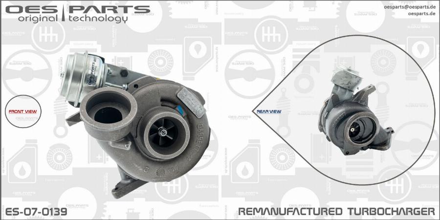 OES PARTS ES-07-0139 - Kompresors, Turbopūte adetalas.lv