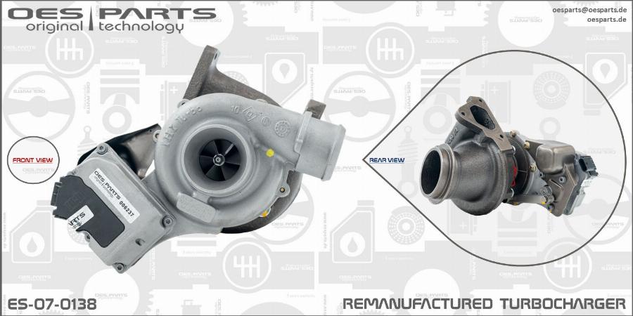 OES PARTS ES-07-0138 - Kompresors, Turbopūte adetalas.lv