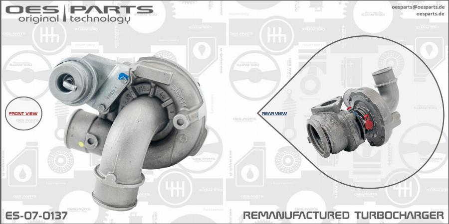 OES PARTS ES-07-0137 - Kompresors, Turbopūte adetalas.lv