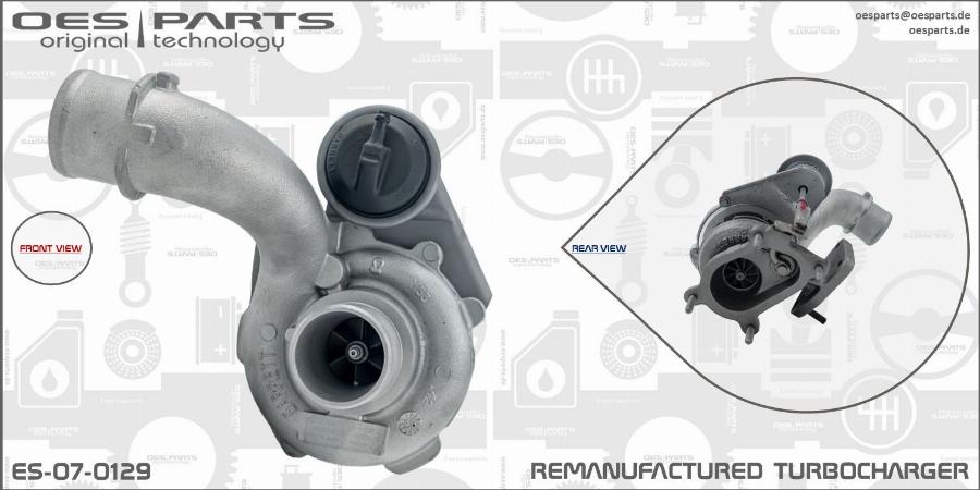 OES PARTS ES-07-0129 - Kompresors, Turbopūte adetalas.lv