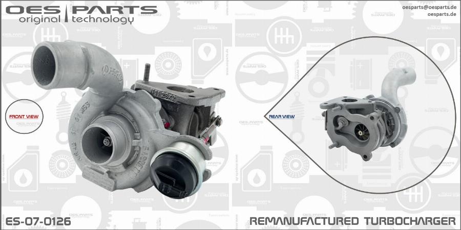 OES PARTS ES-07-0126 - Kompresors, Turbopūte adetalas.lv