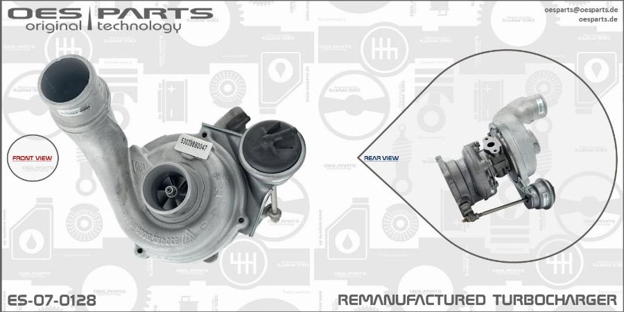 OES PARTS ES-07-0128 - Kompresors, Turbopūte adetalas.lv