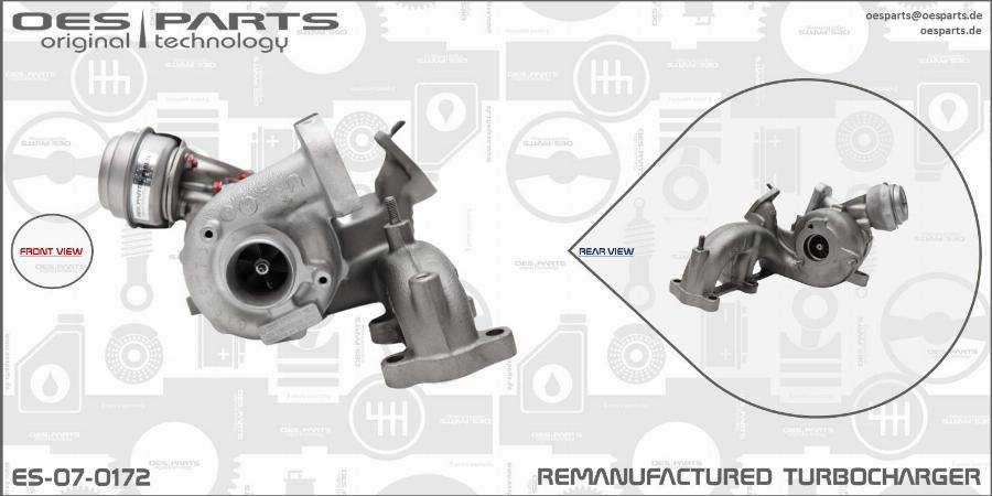 OES PARTS ES-07-0172 - Kompresors, Turbopūte adetalas.lv