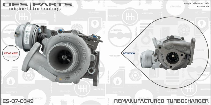 OES PARTS ES-07-0349 - Kompresors, Turbopūte adetalas.lv