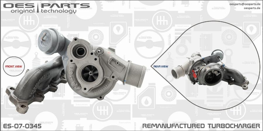 OES PARTS ES-07-0345 - Kompresors, Turbopūte adetalas.lv