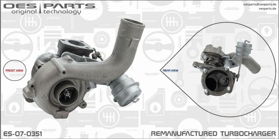 OES PARTS ES-07-0351 - Kompresors, Turbopūte adetalas.lv