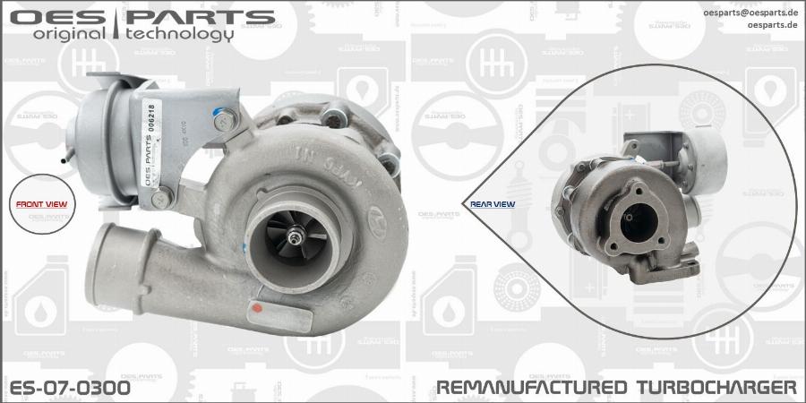 OES PARTS ES-07-0300 - Kompresors, Turbopūte adetalas.lv