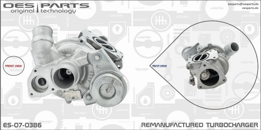 OES PARTS ES-07-0386 - Kompresors, Turbopūte adetalas.lv