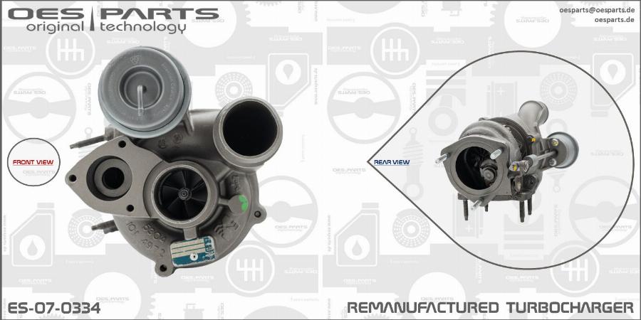 OES PARTS ES-07-0334 - Kompresors, Turbopūte adetalas.lv