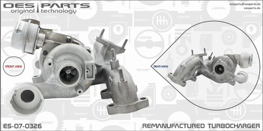 OES PARTS ES-07-0326 - Kompresors, Turbopūte adetalas.lv