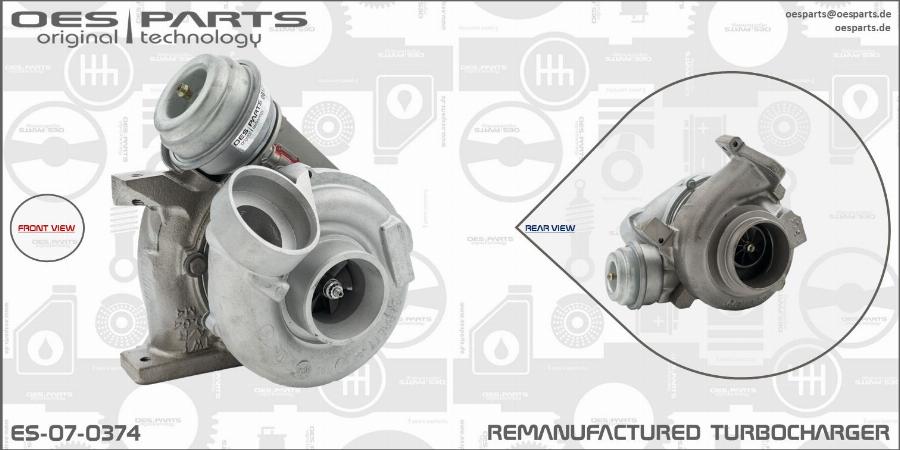 OES PARTS ES-07-0374 - Kompresors, Turbopūte adetalas.lv