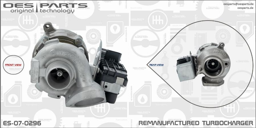 OES PARTS ES-07-0296 - Kompresors, Turbopūte adetalas.lv