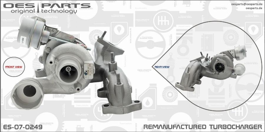 OES PARTS ES-07-0249 - Kompresors, Turbopūte adetalas.lv