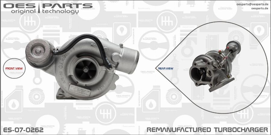 OES PARTS ES-07-0262 - Kompresors, Turbopūte adetalas.lv