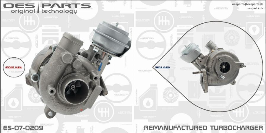 OES PARTS ES-07-0209 - Kompresors, Turbopūte adetalas.lv