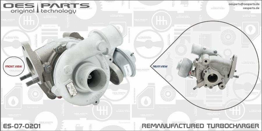 OES PARTS ES-07-0201 - Kompresors, Turbopūte adetalas.lv