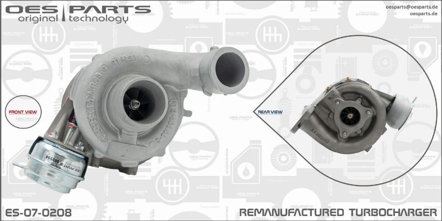 OES PARTS ES-07-0208 - Kompresors, Turbopūte adetalas.lv