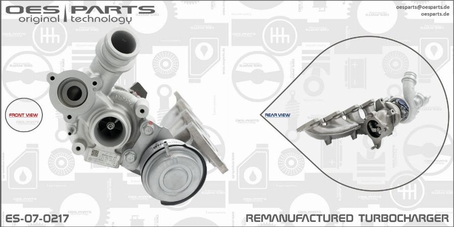 OES PARTS ES-07-0217 - Kompresors, Turbopūte adetalas.lv