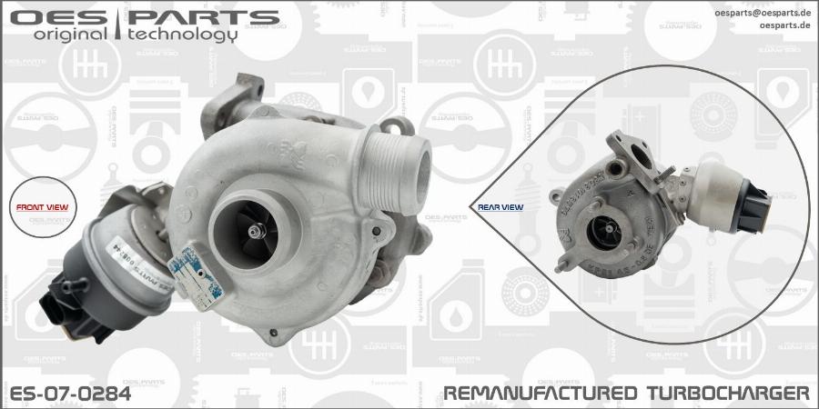 OES PARTS ES-07-0284 - Kompresors, Turbopūte adetalas.lv