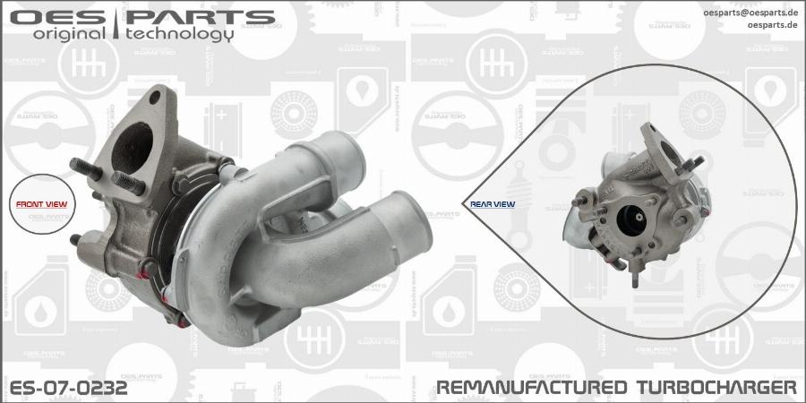 OES PARTS ES-07-0232 - Kompresors, Turbopūte adetalas.lv