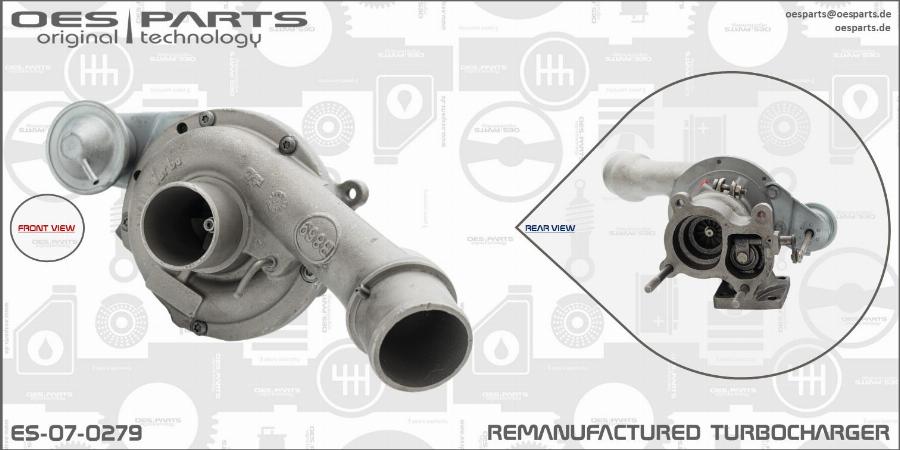 OES PARTS ES-07-0279 - Kompresors, Turbopūte adetalas.lv