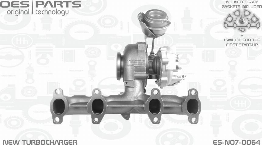 OES PARTS ES-N07-0064 - Kompresors, Turbopūte adetalas.lv