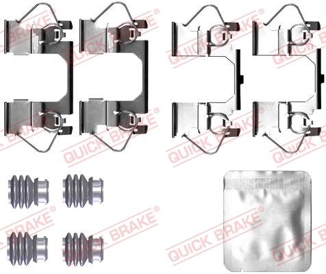 OJD Quick Brake 109-0116 - Piederumu komplekts, Disku bremžu uzlikas adetalas.lv