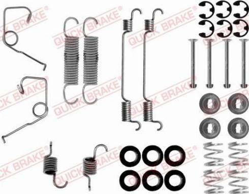 OJD Quick Brake 1050705 - Piederumu komplekts, Bremžu loki adetalas.lv