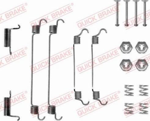 OJD Quick Brake 1050737 - Piederumu komplekts, Bremžu loki adetalas.lv