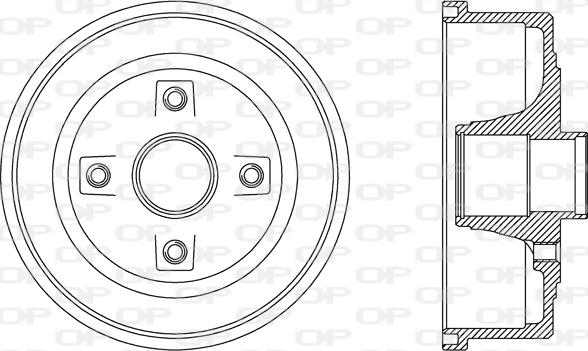 Open Parts BAD9061.30 - Bremžu trumulis adetalas.lv