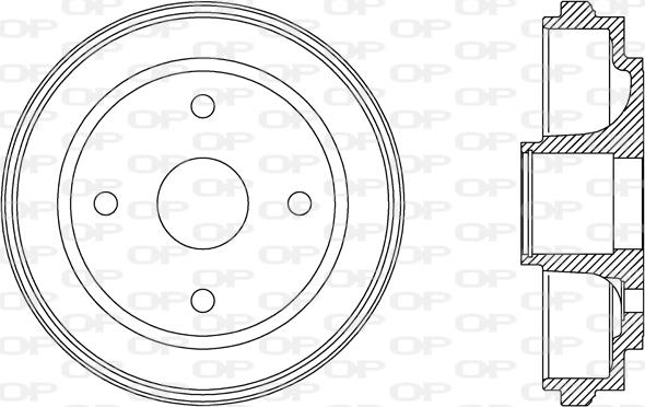 Open Parts BAD9062.30 - Bremžu trumulis adetalas.lv