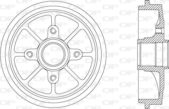 Open Parts BAD9029.30 - Bremžu trumulis adetalas.lv