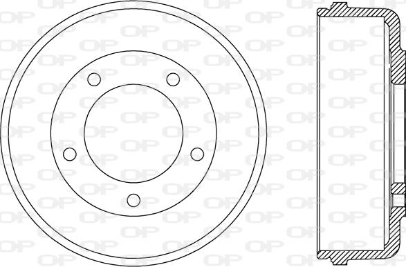 Open Parts BAD9074.10 - Bremžu trumulis adetalas.lv