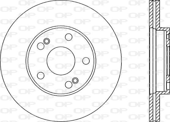 Open Parts BDA1465.20 - Bremžu diski adetalas.lv