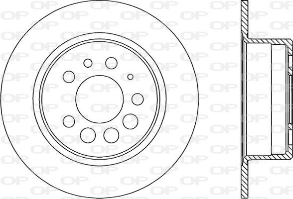 Open Parts BDA1597.10 - Bremžu diski adetalas.lv