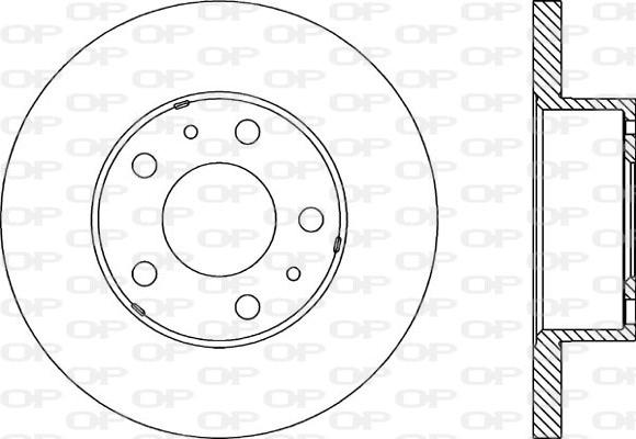 Open Parts BDA1150.10 - Bremžu diski adetalas.lv