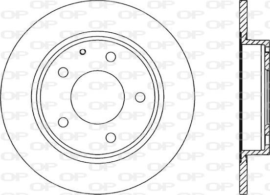 Open Parts BDA1282.10 - Bremžu diski adetalas.lv