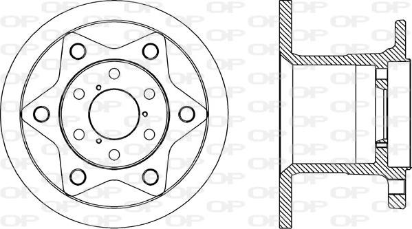 Open Parts BDA1767.10 - Bremžu diski adetalas.lv