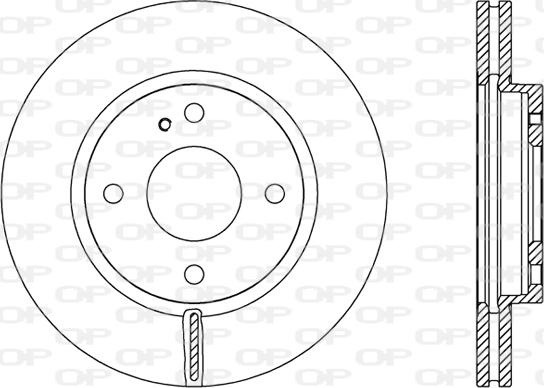 Open Parts BDA2454.20 - Bremžu diski adetalas.lv