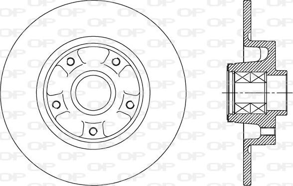 Open Parts BDA2513.30 - Bremžu diski adetalas.lv