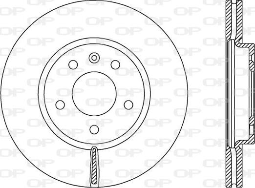 Open Parts BDA2536.20 - Bremžu diski adetalas.lv