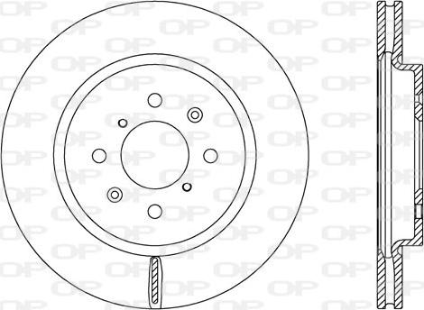 Open Parts BDA2659.20 - Bremžu diski adetalas.lv